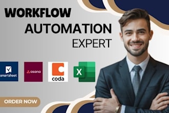 automate workflows create dashboards reports in smartsheet, asana, coda, excel