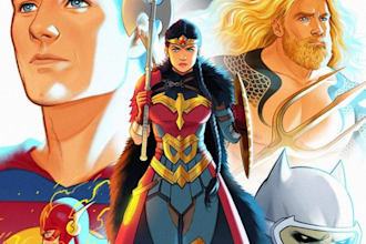 create a custom comic in superhero or vintage style