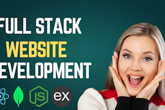 do full stack website development as full stack developer, mern stack developer