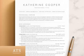 design executive resume, ats resume templates for tech, sales, linkedin profiles