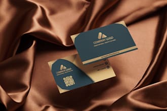 design modern, minimalist, and luxury business cards with qr code in 24 hours