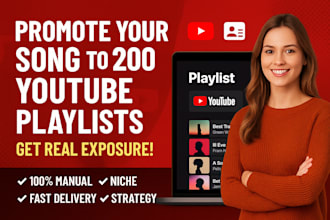 promote your music to 200 top youtube playlist curators