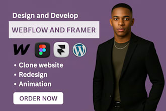 clone webflow or framer website using figma, develop figma to framer conversion