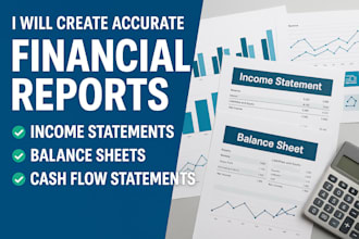 create accurate financial reports income statements and balance sheets