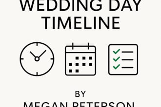 create a wedding day timeline for you