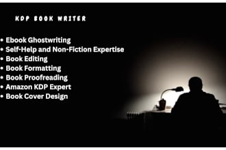 kdp ebook writer book editor profread self help ebook biography ghostwriter