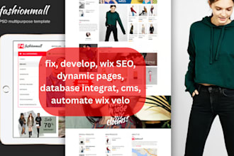 fix, develop, wix SEO, dynamic pages, database integrat, cms, automate wix velo