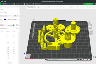 create stl file, 3mf, step from 2d drawing for 3d printing