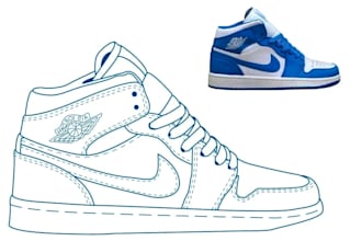 custom footwear design shoes sneakers include prototype detail vector lineart