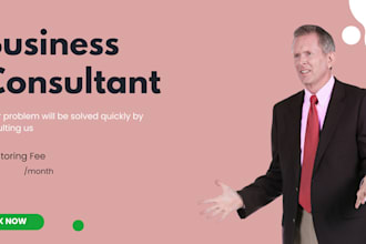 be your business consultant bussiness coach expert consultant