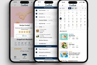 build a recipe app, food recipe app, cooking recipe app, health recipes app