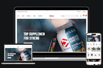nutraceutical website nutraceutical shopify store supplement website supplement