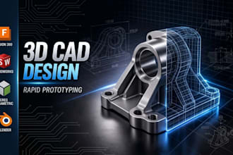 do 3d cad design for rapid prototyping and mechanical parts