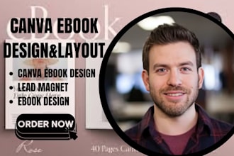 design canva workbook, canva ebook cover and ebook formatting and layout design
