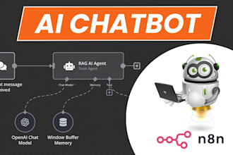 create n8n chatbot with SMTP email automation workflows