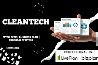 design investor cleantech pitch deck, sustainable environment business plan tech