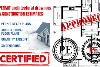 design permit ready drawings and estimate construction costs accurately