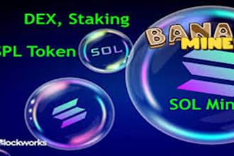 build solana web3, stacking dextools dapp presale smart contract