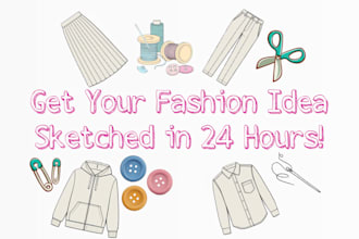 turn your fashion ideas into technical flat sketches