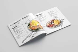 design professional and modern restaurant menu layouts
