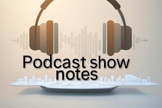 write detailed SEO friendly podcast show notes with timestamp