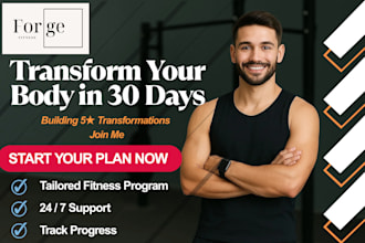 create a fully customized personal fitness training plan tailored to your goals