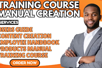 create training manual user guide instructional manual training course