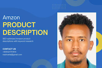 write SEO product descriptions for shopify and amazon