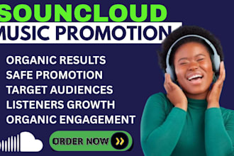 promote your soundcloud music or soundcloud track organically