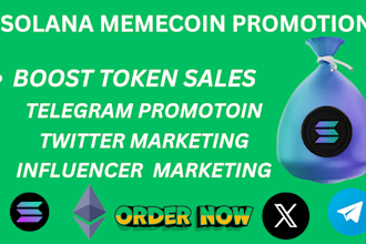 promote your solana memecoin on crypto twitter and web3 communities