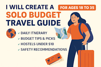 create a solo budget travel guide for ages 18 to 35