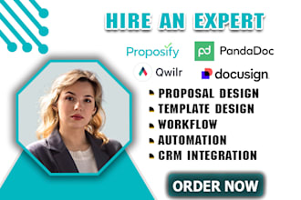design proposal template on proposify better proposal pandadoc qwilr docusig