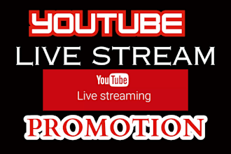 do youtube live stream promotion to gain organic live viewers