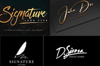 design signature logo and branding kit