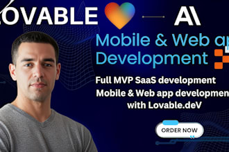 do lovable mvp, web and mobile app with lovable ai, supabase,open ai, replit,n8n