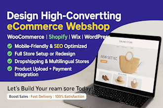 build or redesign godaddy website with SEO  and ecommerce