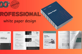 design  professional  modern and informative white paper articles for you