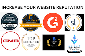 increase your website reputation on clutch goodfirm g2 sorlist designrush