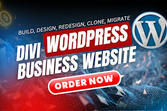 design a custom, responsive wordpress website using divi theme and divi builder