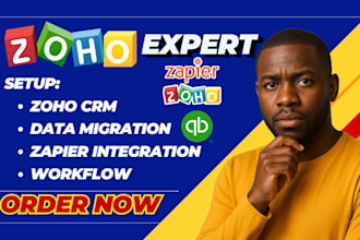 setup zoho crm zoho data migration zapier integration zoho customization zoho