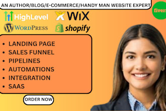 design ecommerce , real estate , blog, handy man and ebook author website