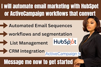 automate email marketing with hubspot or activecampaign workflows that convert