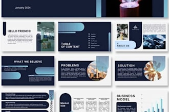 design business powerpoint presentation, pitch deck, ppt template, google slides