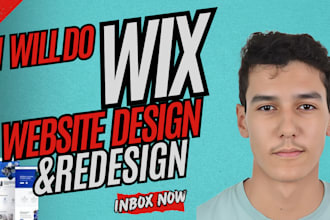 do wix website design, redesign wix website, wix online store