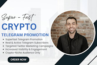 superfast crypto telegram promotion, twitter marketing and telegram subscribers