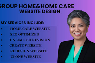 design a professional website and branding kit for your group home or home care