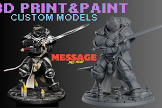 do 3d print and paint figure miniature warhammer 40k painting mini figure aos