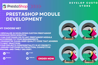 do custom prestashop module development for you
