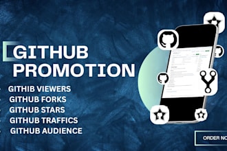github organic promotion to gain stars fork repo and traffic
