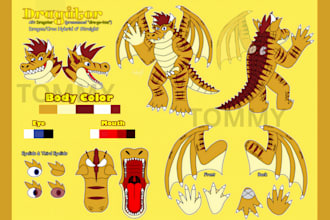 draw furry character reference sheet, furry anthro nsfw oc, fursona for fursuit